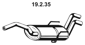 19.2.35 EBERSPÄCHER Глушитель выхлопных газов средний/конечный/задняя банка (фото 1)