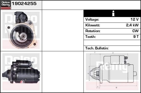 19024255 DELCO REMY Стартер (фото 6)