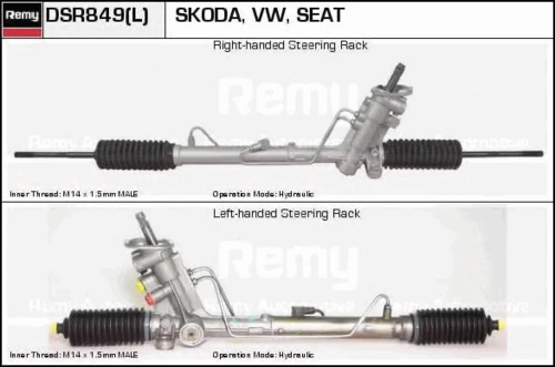 DSR849L DELCO REMY Рулевая рейка с г/у seat (фото 1)