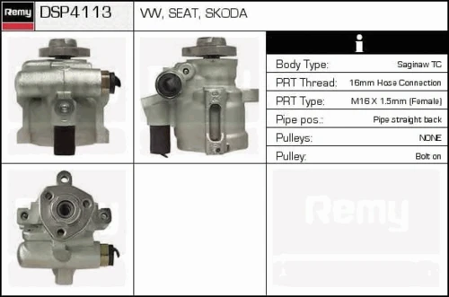 DSP4113 DELCO REMY Гидроусилитель руля (насос гидроусилителя) (фото 2)