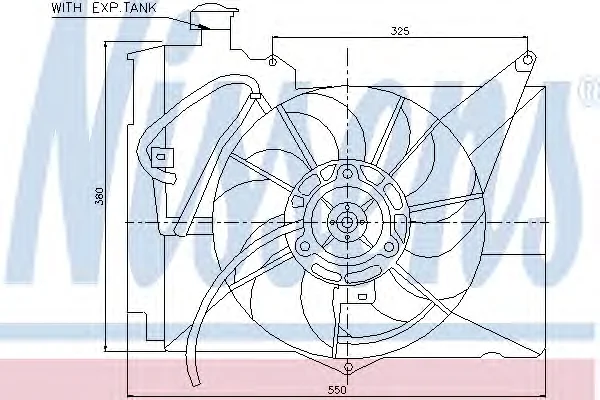 85230 NISSENS Вентилятор охлаждения радиатора (фото 1)
