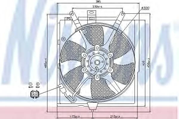 85300 NISSENS Вентилятор охлаждения радиатора (фото 1)