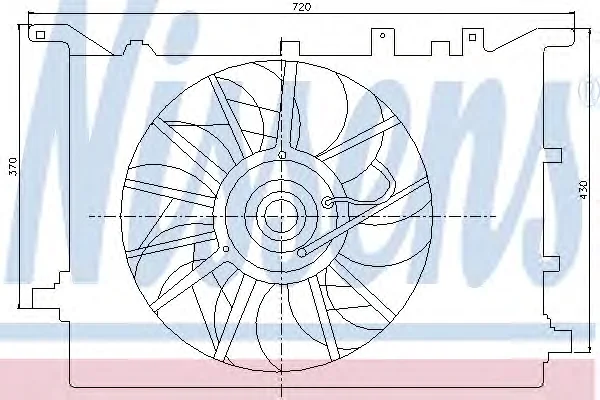 85405 NISSENS Вентилятор охлаждения радиатора (фото 1)
