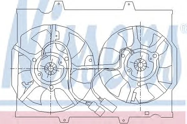 85446 NISSENS Вентилятор охлаждения радиатора (фото 1)