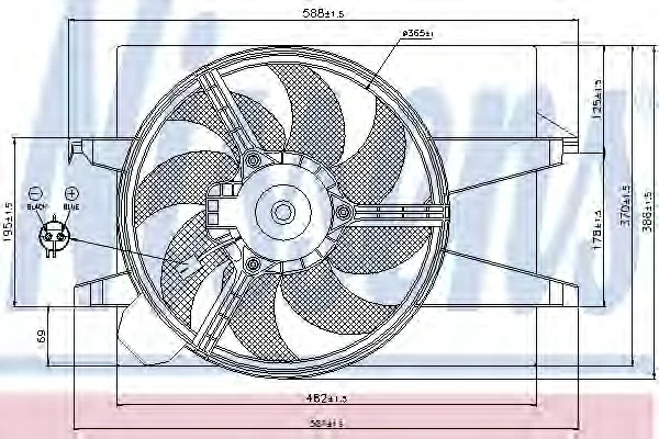 85579 NISSENS Вентилятор охлаждения радиатора (фото 1)