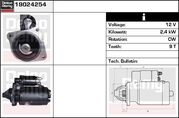 19024254 DELCO REMY Стартер (фото 6)