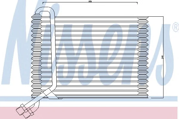92156 NISSENS Испаритель кондиционера (фото 1)