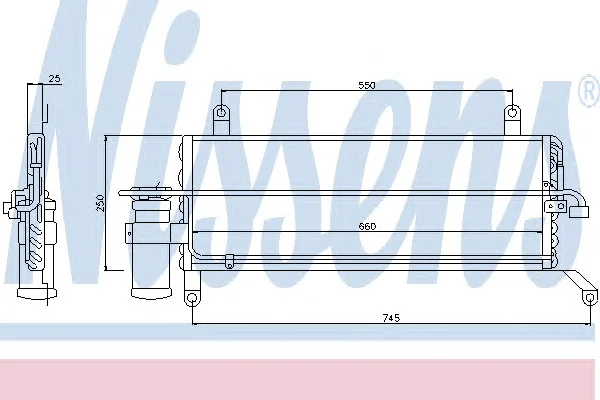94221 NISSENS Радиатор кондиционера (фото 1)