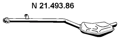 21.493.86 EBERSPÄCHER Глушитель выхлопных газов средний/конечный/задняя банка (фото 1)