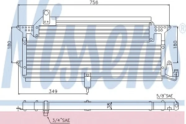 94328 NISSENS Радиатор кондиционера (фото 1)