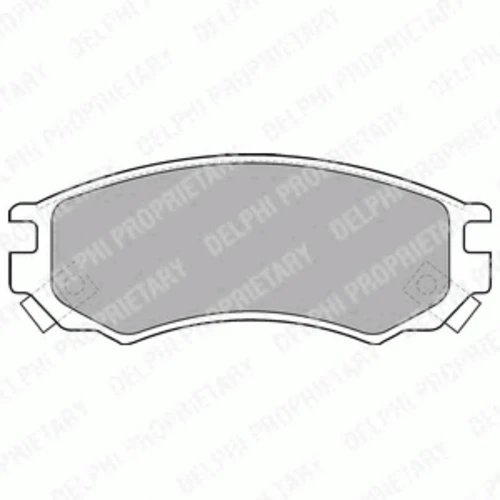 LP1506 DELPHI Комплект тормозных колодок, дисковый тормоз (фото 2)