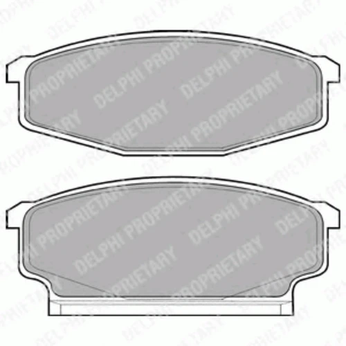LP610 DELPHI Комплект тормозных колодок, дисковый тормоз (фото 2)