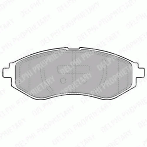 LP1895 DELPHI Комплект тормозных колодок, дисковый тормоз (фото 2)