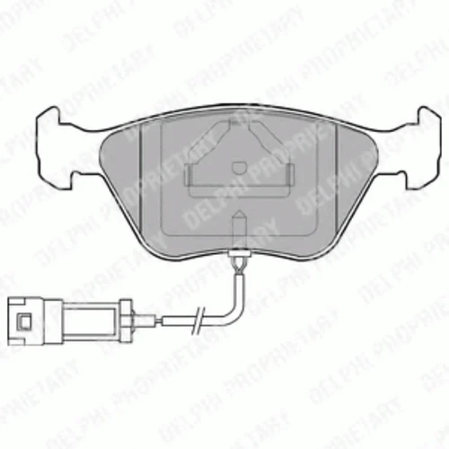 LP886 DELPHI Комплект тормозных колодок, дисковый тормоз (фото 2)
