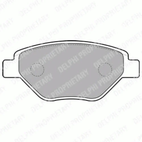 LP1866 DELPHI Комплект тормозных колодок, дисковый тормоз (фото 2)