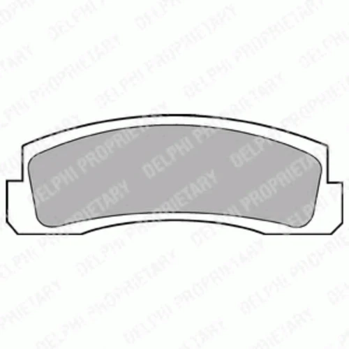 LP189 DELPHI Комплект тормозных колодок, дисковый тормоз (фото 2)