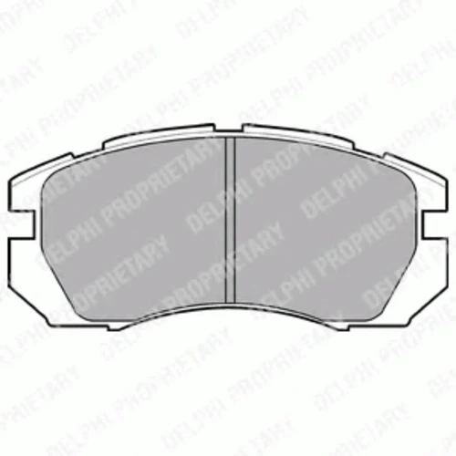 LP930 DELPHI Комплект тормозных колодок, дисковый тормоз (фото 2)