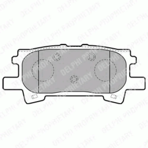 LP1820 DELPHI Комплект тормозных колодок, дисковый тормоз (фото 2)