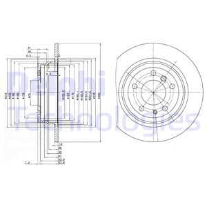 BG2431 DELPHI Тормозной диск (фото 2)