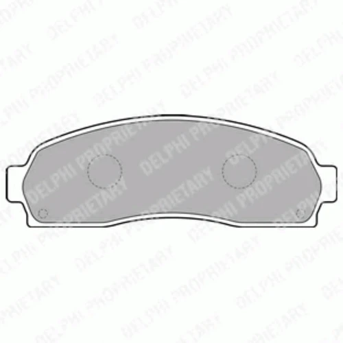 LP1757 DELPHI Комплект тормозных колодок, дисковый тормоз (фото 2)