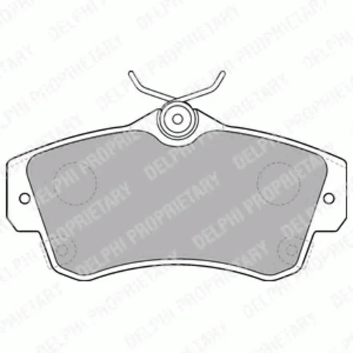 LP1522 DELPHI Комплект тормозных колодок, дисковый тормоз (фото 2)