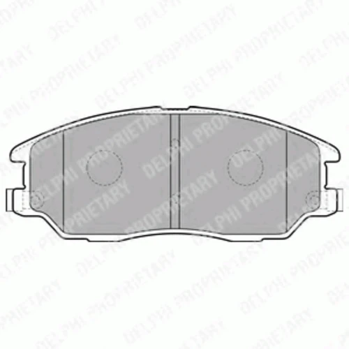 LP1857 DELPHI Комплект тормозных колодок, дисковый тормоз (фото 2)
