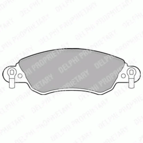 LP1656 DELPHI Комплект тормозных колодок, дисковый тормоз (фото 2)