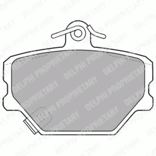 LP1465 DELPHI Комплект тормозных колодок, дисковый тормоз (фото 2)