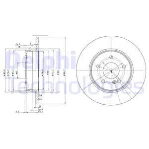 BG3239 DELPHI Тормозной диск (фото 2)
