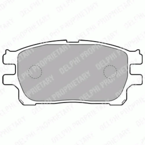 LP1784 DELPHI Комплект тормозных колодок, дисковый тормоз (фото 2)