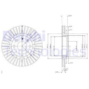 BG2636 DELPHI Тормозной диск (фото 2)