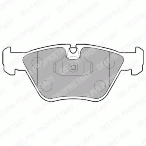 LP1843 DELPHI Комплект тормозных колодок, дисковый тормоз (фото 2)