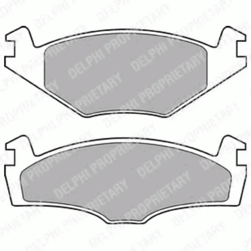 LP979 DELPHI Комплект тормозных колодок, дисковый тормоз (фото 2)