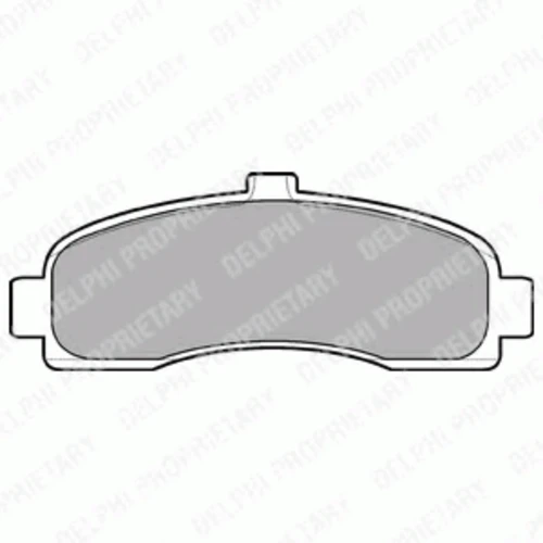 LP779 DELPHI Комплект тормозных колодок, дисковый тормоз (фото 2)