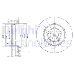BG2738 DELPHI Тормозной диск (фото 2)