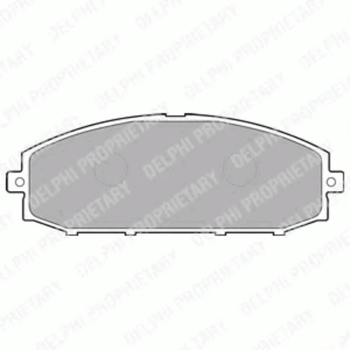 LP1305 DELPHI Комплект тормозных колодок, дисковый тормоз (фото 2)