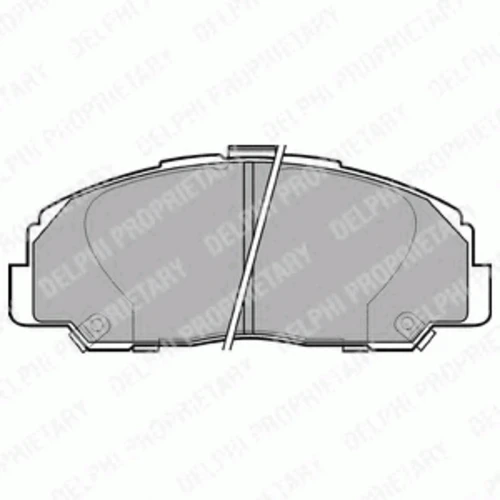 LP944 DELPHI Комплект тормозных колодок, дисковый тормоз (фото 2)
