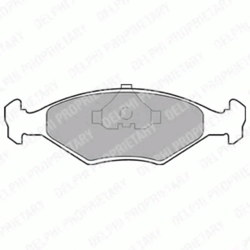 LP677 DELPHI Комплект тормозных колодок, дисковый тормоз (фото 2)