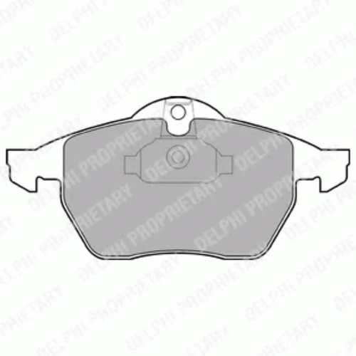 LP1600 DELPHI Комплект тормозных колодок, дисковый тормоз (фото 2)