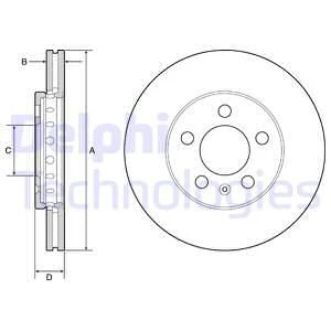 BG3208 DELPHI Тормозной диск (фото 2)