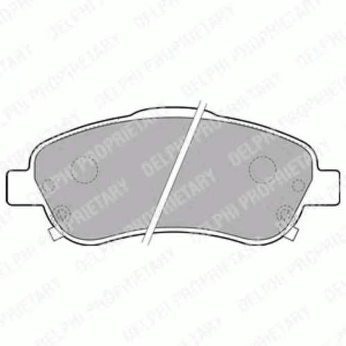 LP1786 DELPHI Комплект тормозных колодок, дисковый тормоз (фото 2)