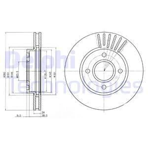 BG2699 DELPHI Тормозной диск (фото 1)