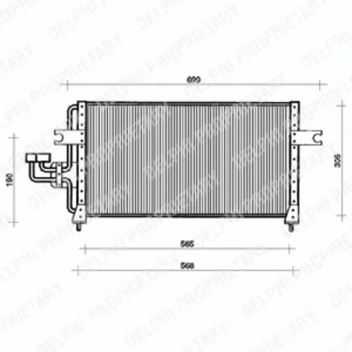 TSP0225032 DELPHI Конденсатор, кондиционер (фото 1)