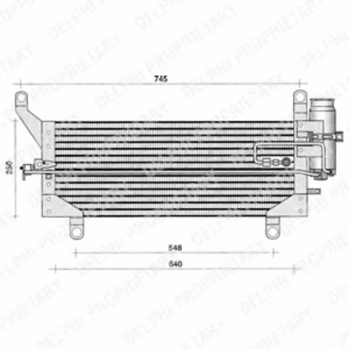 TSP0225189 DELPHI Конденсатор, кондиционер (фото 2)