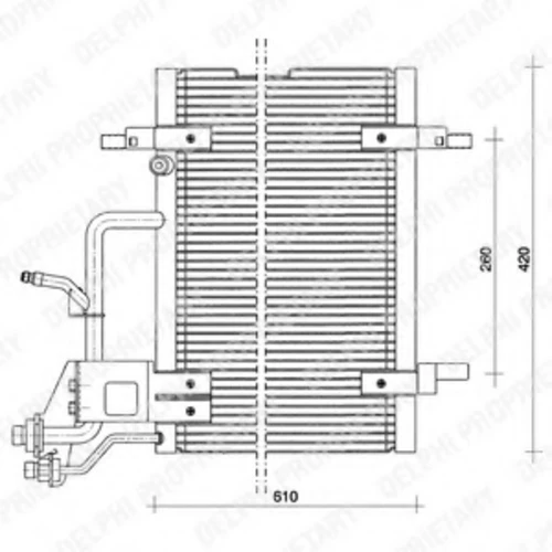 TSP0225011 DELPHI Конденсатор, кондиционер (фото 2)