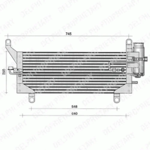 TSP0225188 DELPHI Конденсатор, кондиционер (фото 2)