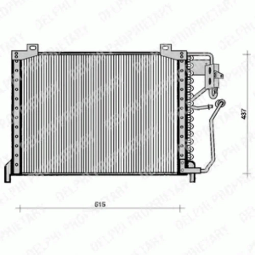 TSP0225064 DELPHI Конденсатор, кондиционер (фото 2)