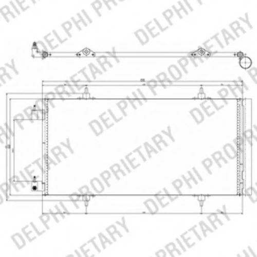 TSP0225637 DELPHI Конденсатор, кондиционер (фото 2)