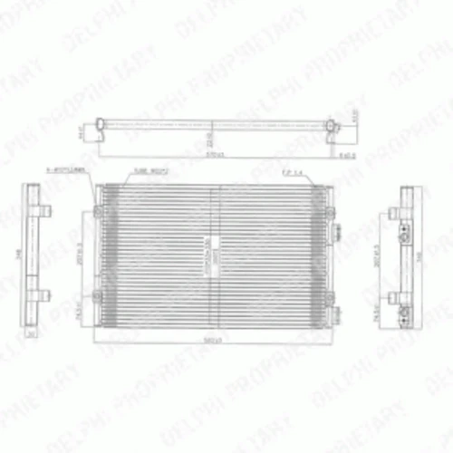 TSP0225486 DELPHI Конденсатор, кондиционер (фото 2)