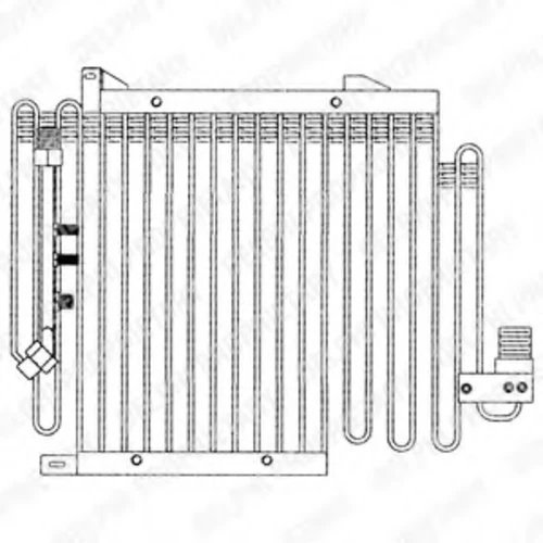 TSP0225170 DELPHI Конденсатор, кондиционер (фото 2)